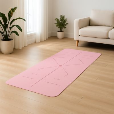 Tapis de gym rose renforcement intérieur