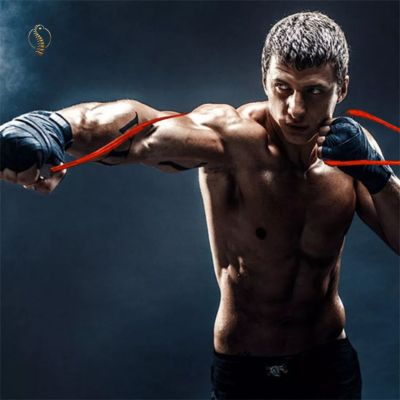 élastique musculation pour boxe homme  
