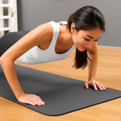 tapis de sport gris pompe