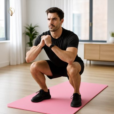 tapis de sport squat homme